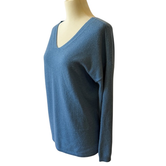 J MCLAUGHLIN ARYA CASHMERE SWEATER V NECK V BACK DROP SHOULDER LUXURY MODERN S - Picture 4 of 9